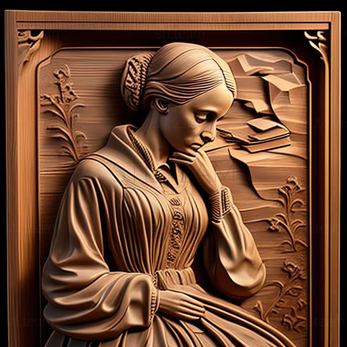 3D model Jane Eyre Charlotte Bronte 1847 (STL)